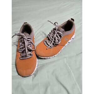 On Running Sneakers in Orange and Gray